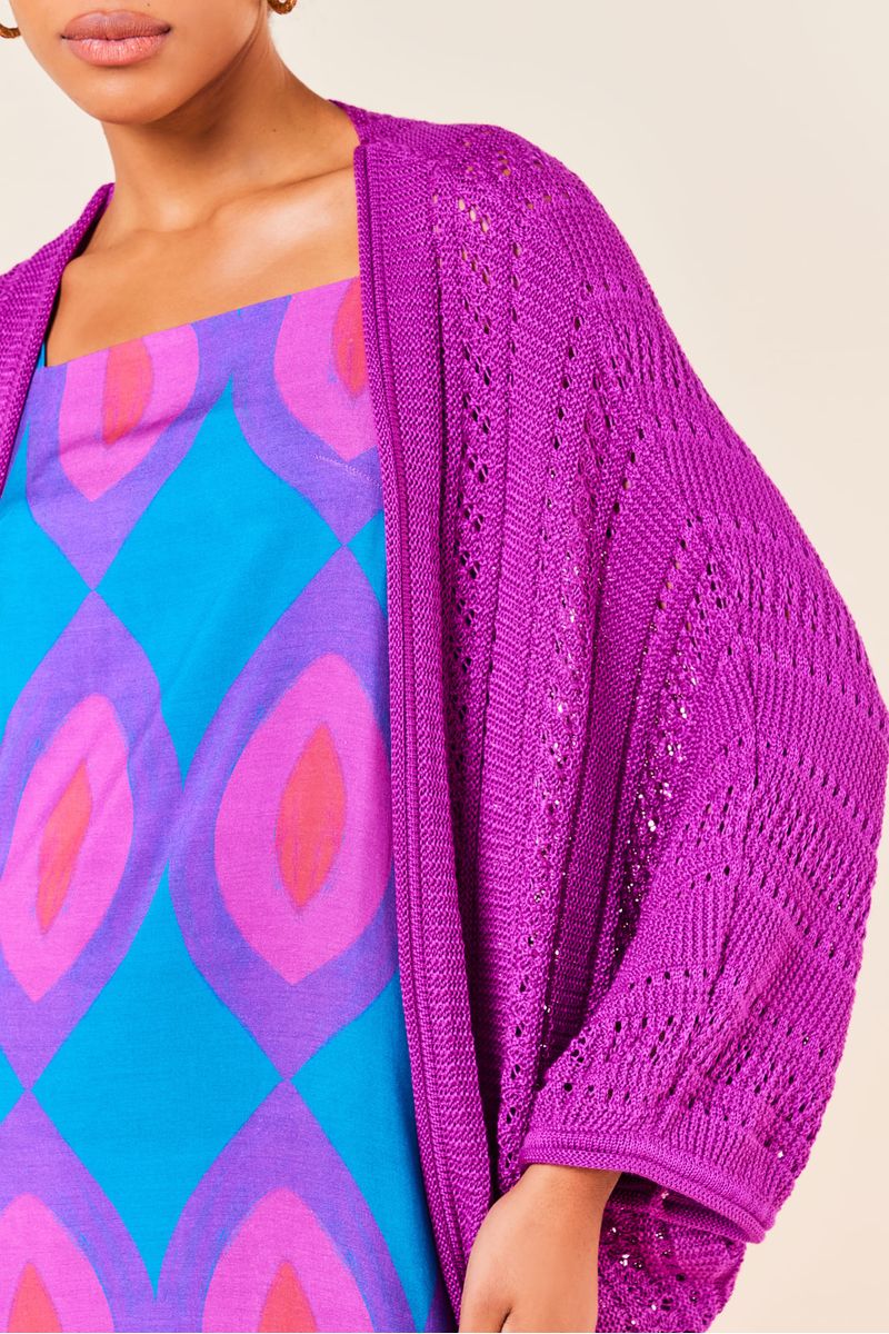 CARDIGAN MANGA MORCEGO -SCARLET