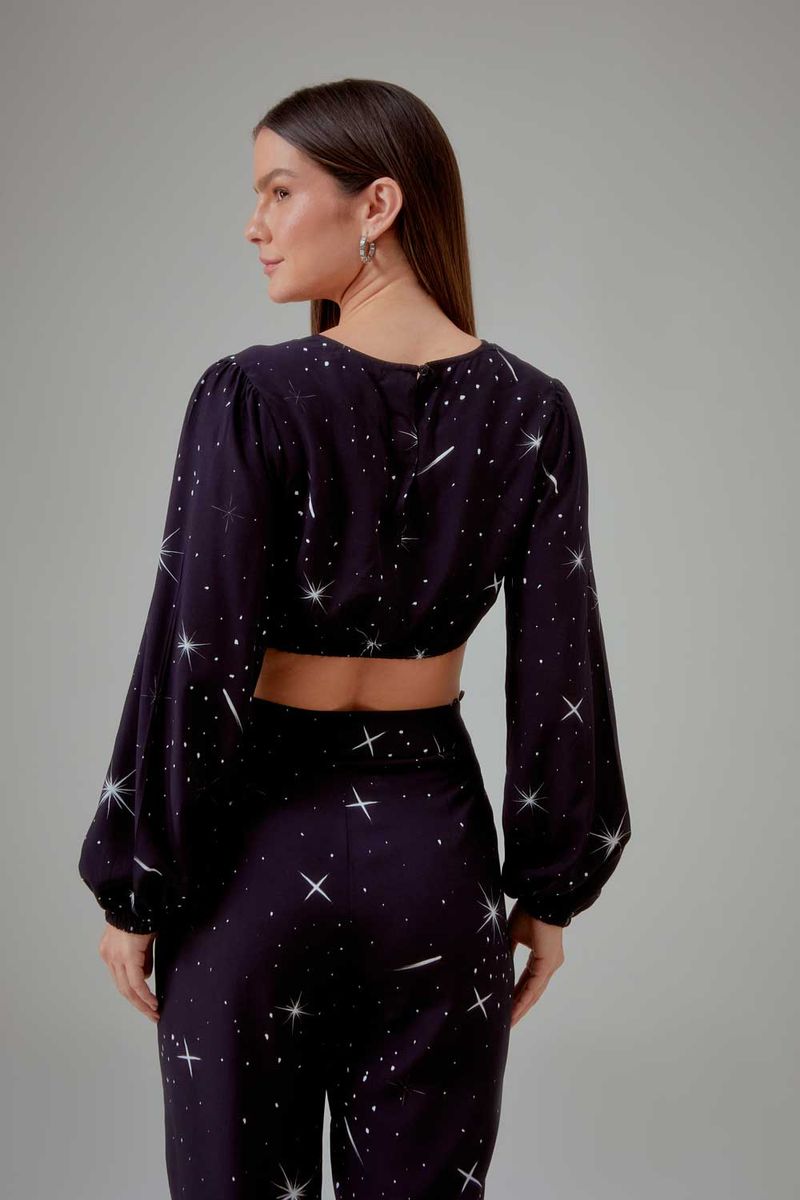 Blusa Estampa Estrelar