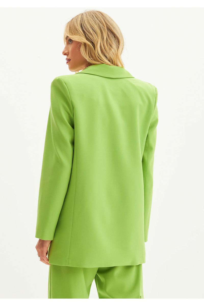 Blazer Alongado Com Lapela