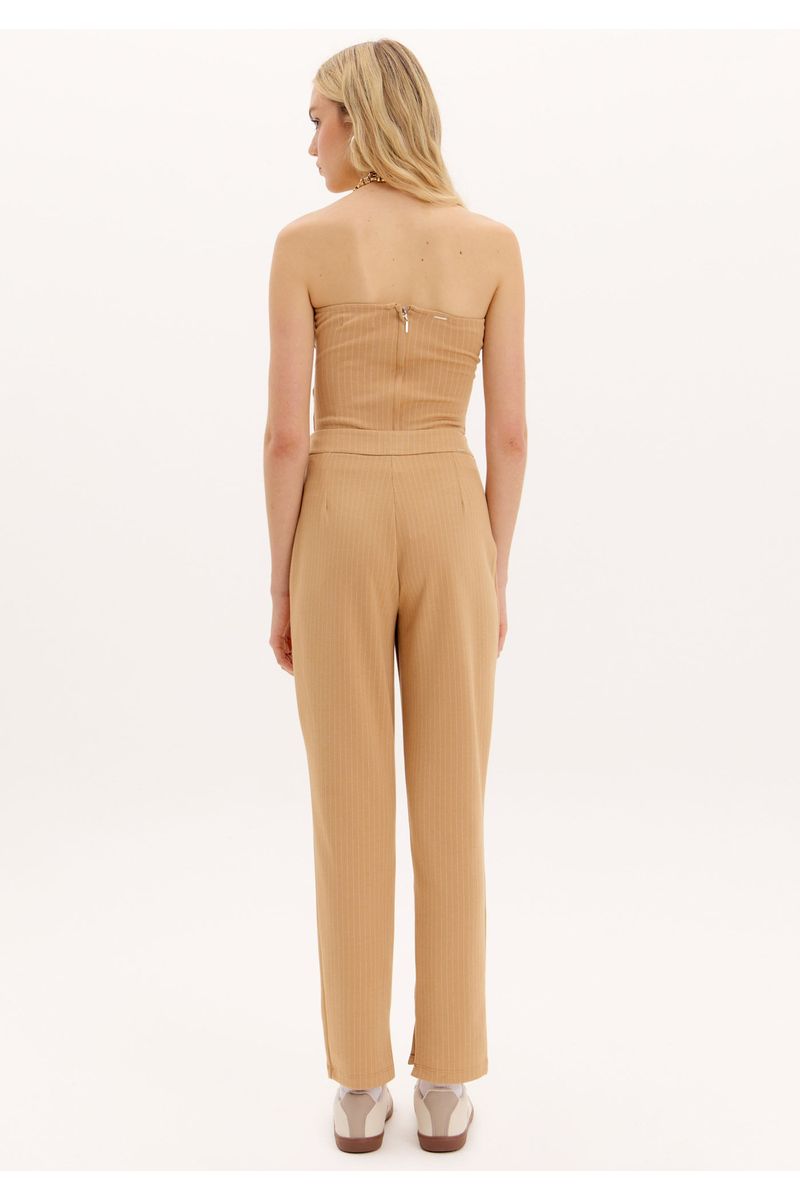 Calça Carrot Risca De Giz