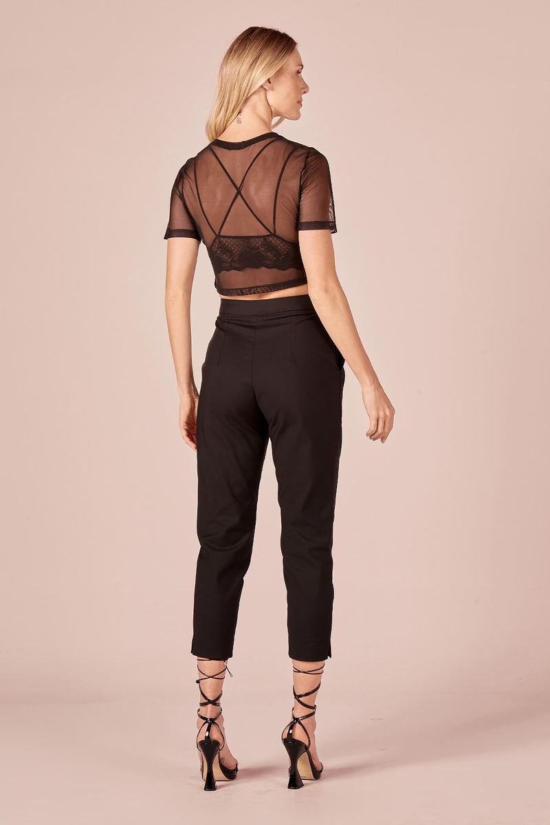 BLUSA TULE SILK SHINE - PRETO