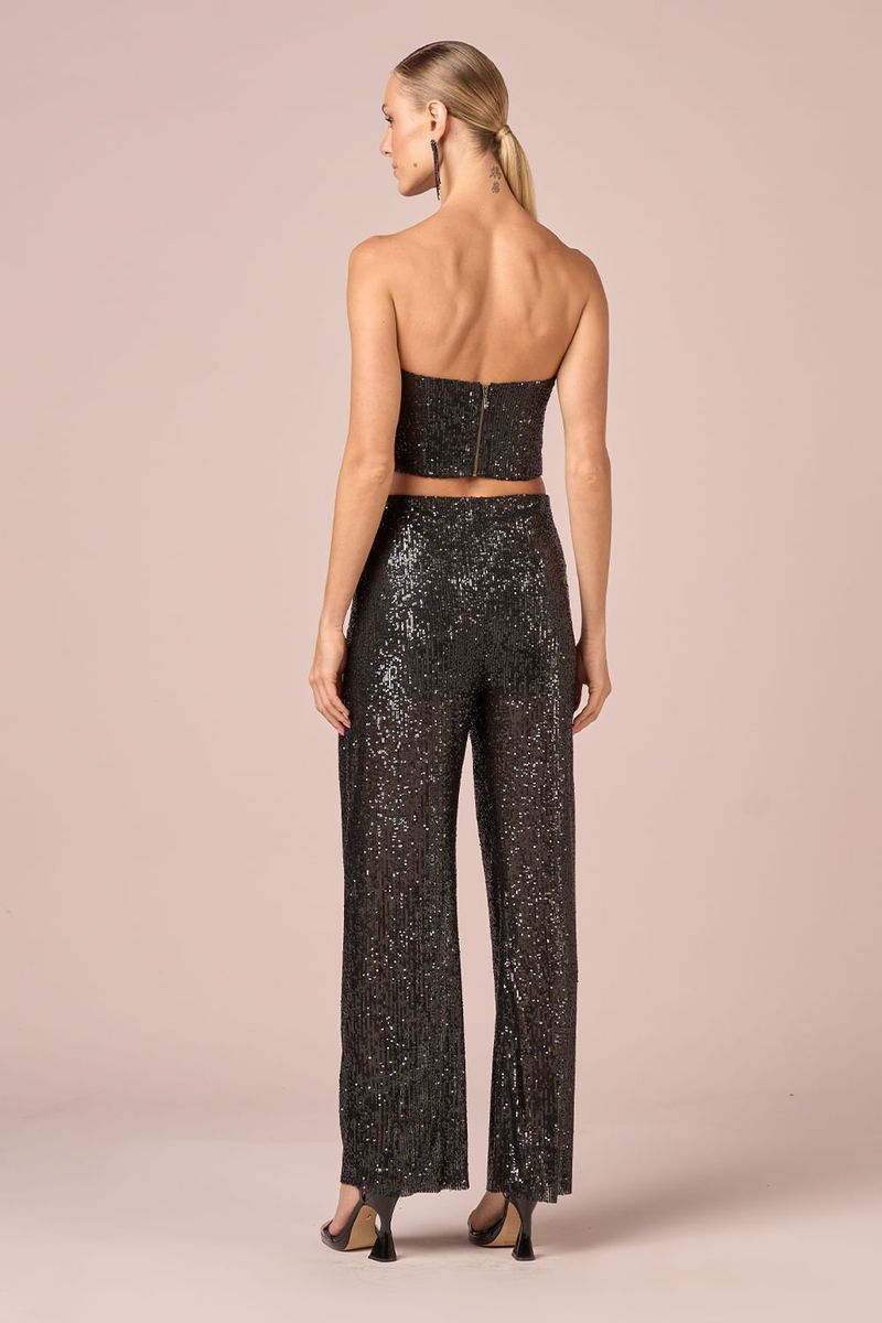 CORSET PAETE - PRETO