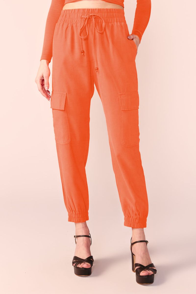 CALÇA CARGO ALFAIATARIA -TERRACOTA