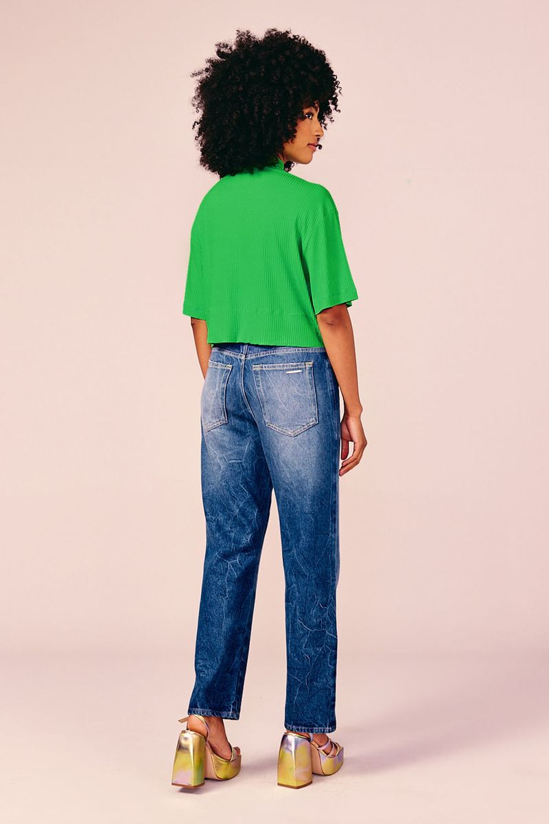 BLUSA RIB AMPLINHA -MACA VERDE