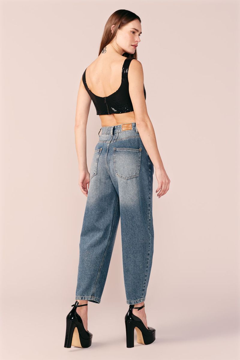 CROPPED CORSET PAETE - PRETO