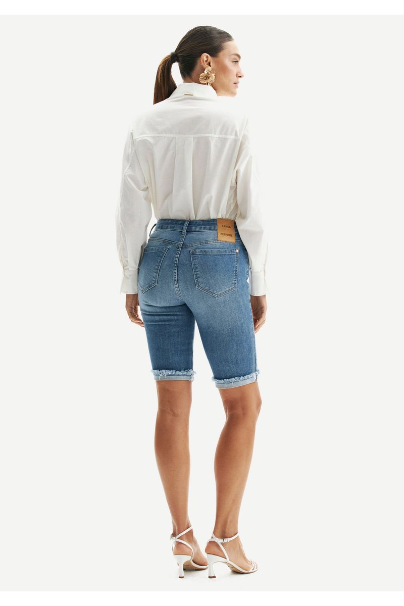 Bermuda Jeans Ciclista High