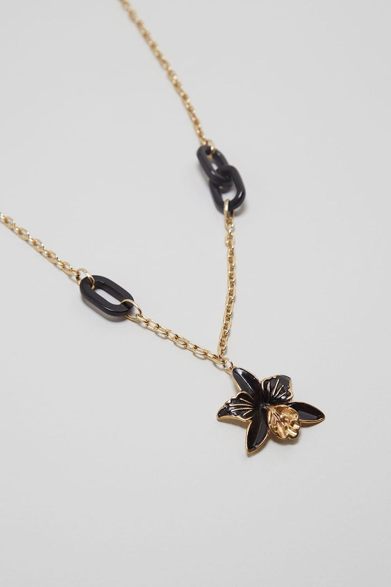 Colar Long Orchid - Ouro