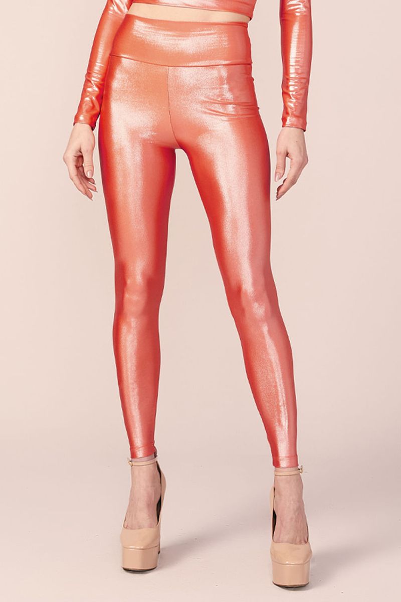 CALCA LEGGING METALIC -TERRACOTA