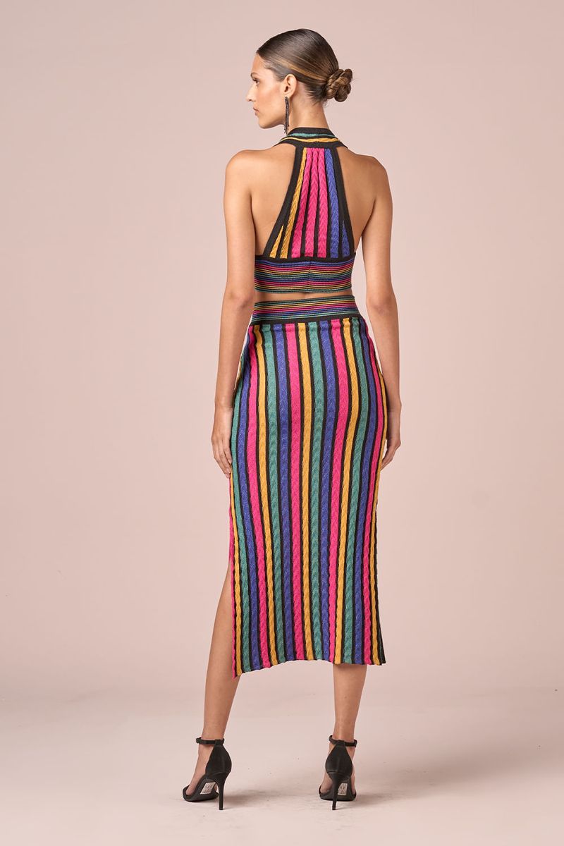 TOP RAYON LISTRAS TRICOT - COLORIDO