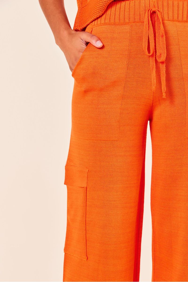 CALCA CARGO TRICOT -TOPAZIO