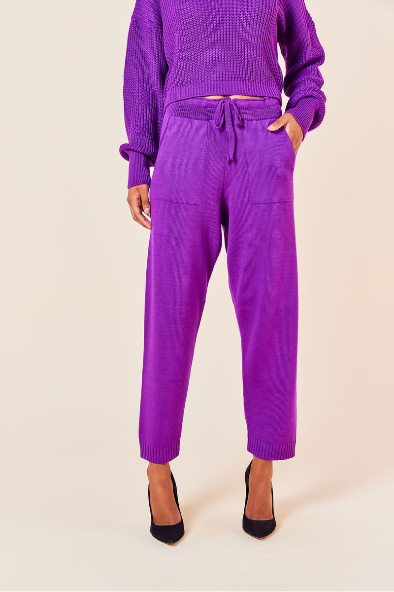CALCA CLOCHARD TRICOT - ULTRA VIOLETA