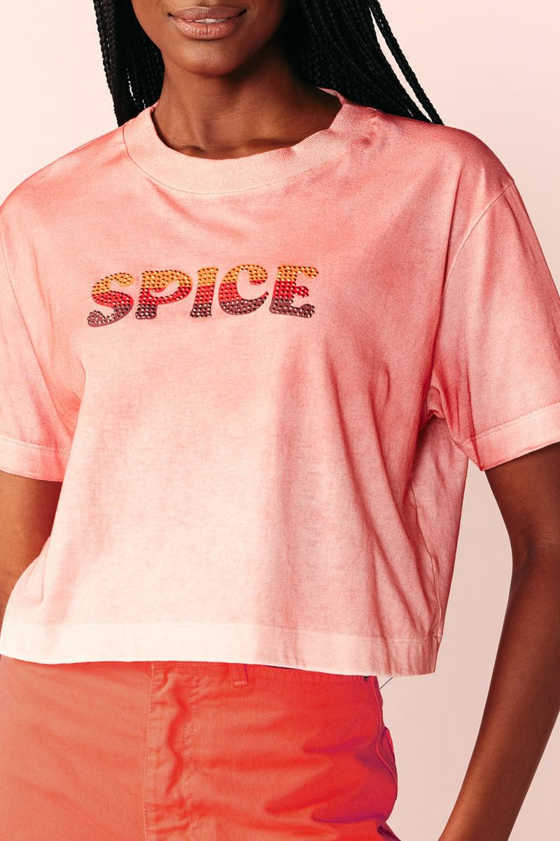 T-SHIRT HOT FIX -TERRACOTA