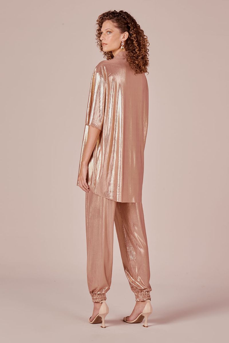 CAMISA OVERSIZED NIGHT - ROSE
