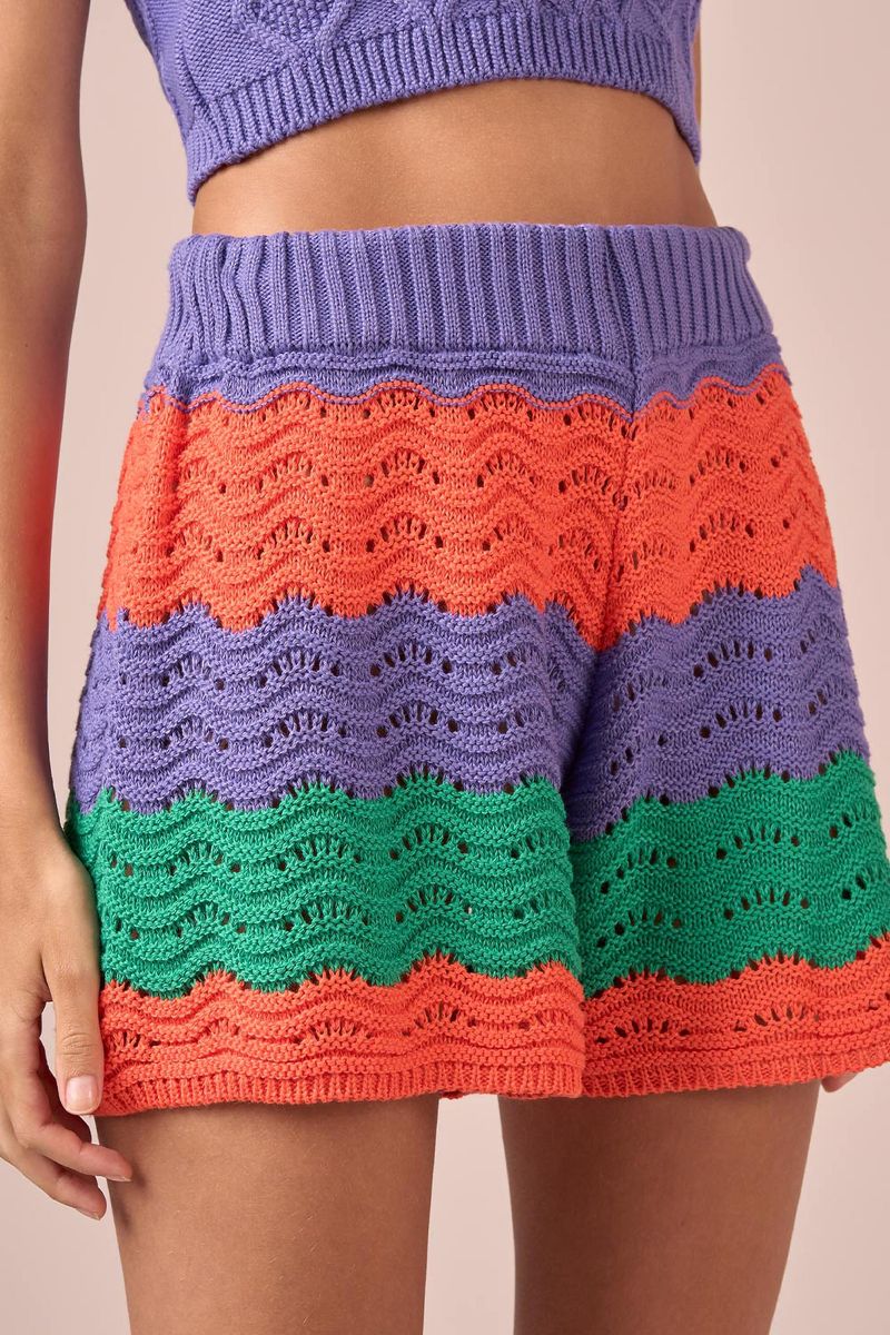 SHORT TRICOT 3 CORES - VIOLETA