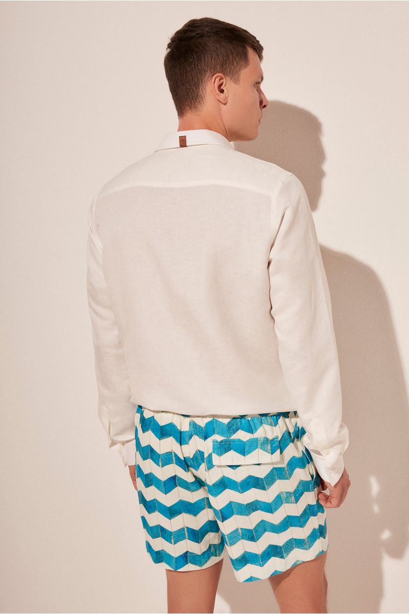 Short Casual Onda Geometrica