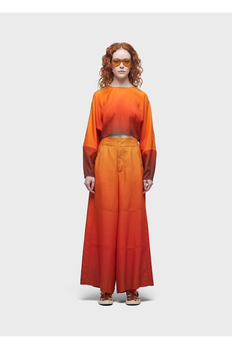 Calça cos reta sunset