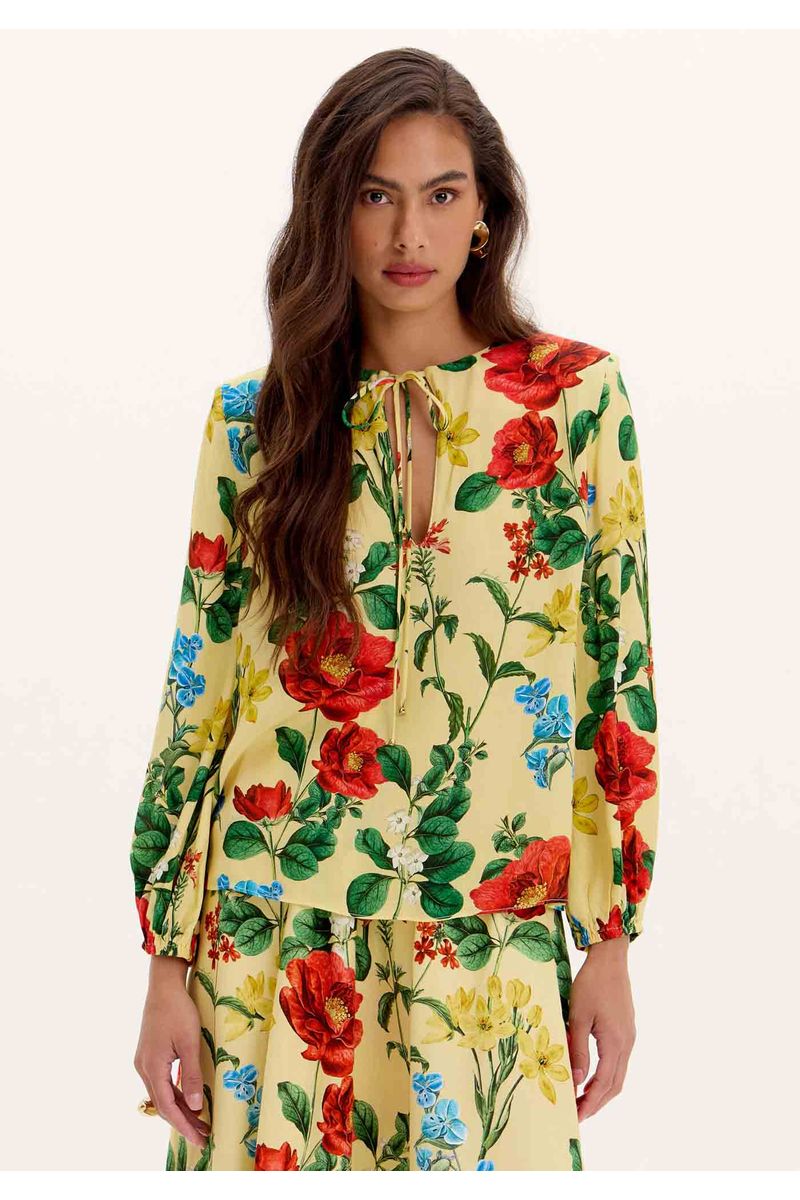 Blusa Fluida Estampa Floral