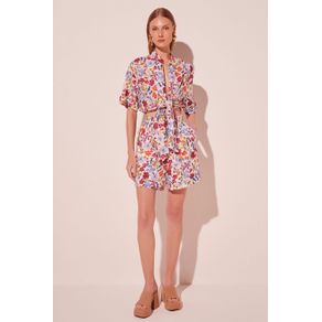 Blusa Cropped Jardim Floral OFF WHITE/OFF WHITE M/M