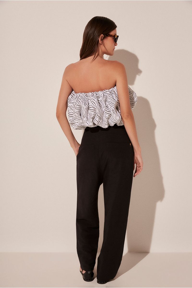 Top Cropped Zebra P&B