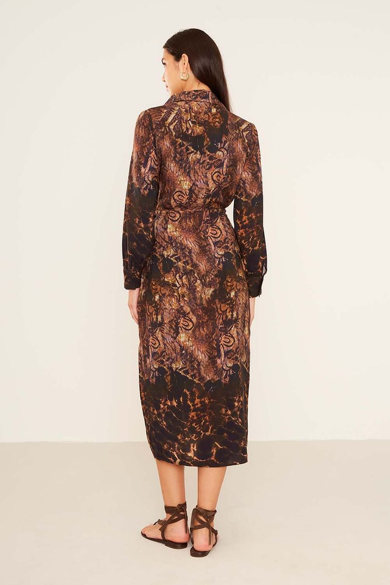 Vestido Midi Estampa Luna - Est Luna