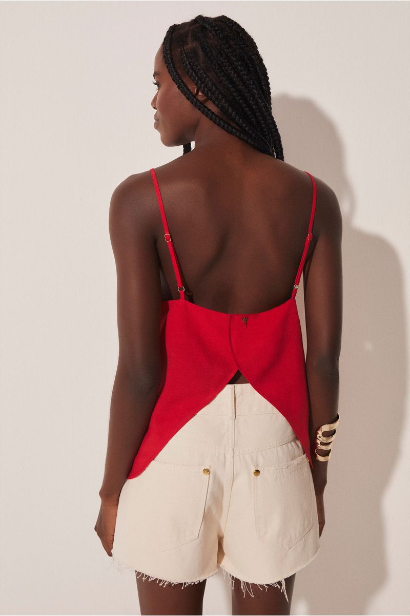 Blusa Alça Alfaiataria Flores