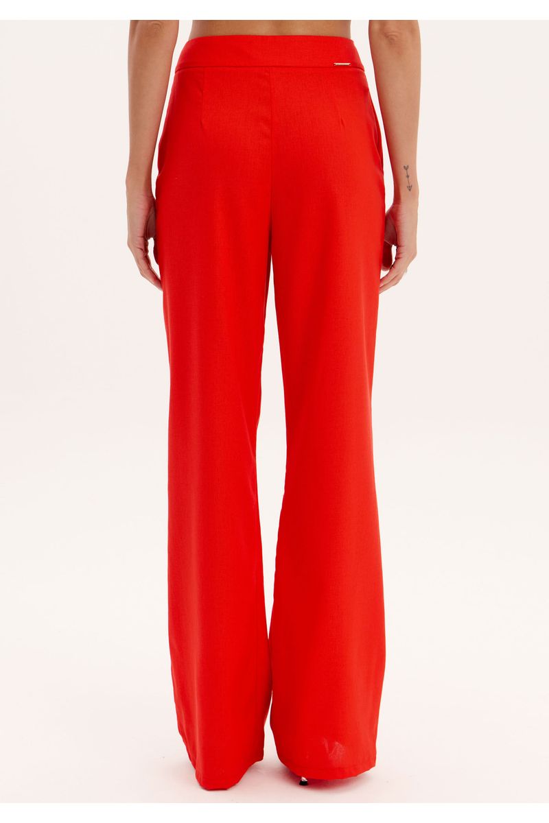 Calça Full Length Alfaiataria Cintura Alta