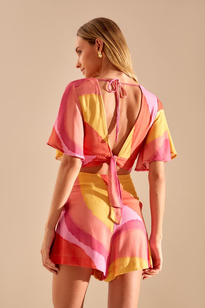 Blusa Estampa Mar de Copa - Est Mar de Copa