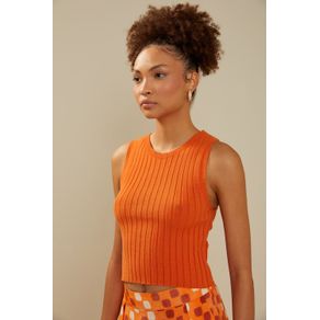 Blusa Canelado Tricot - Laranja Sun LARANJA SUN