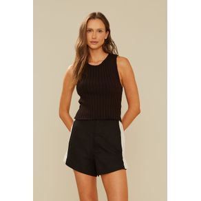 Blusa Canelado Tricot - Preto PRETO