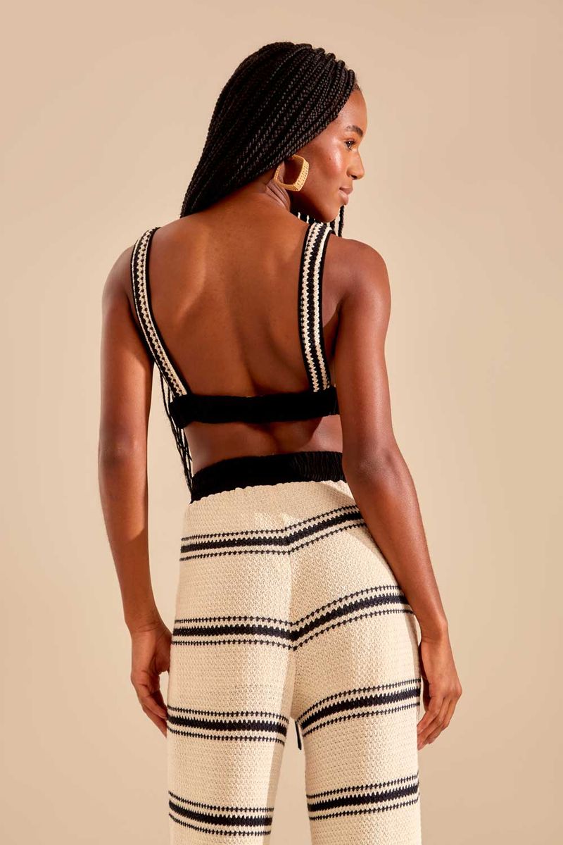 Top Malha Lines - Off White