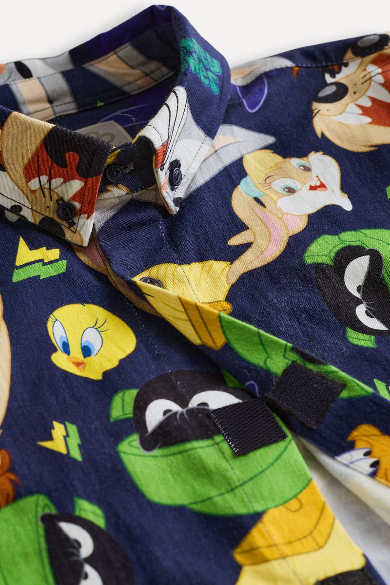 Camisa Oxford Adapt Estamp Looney Tunes