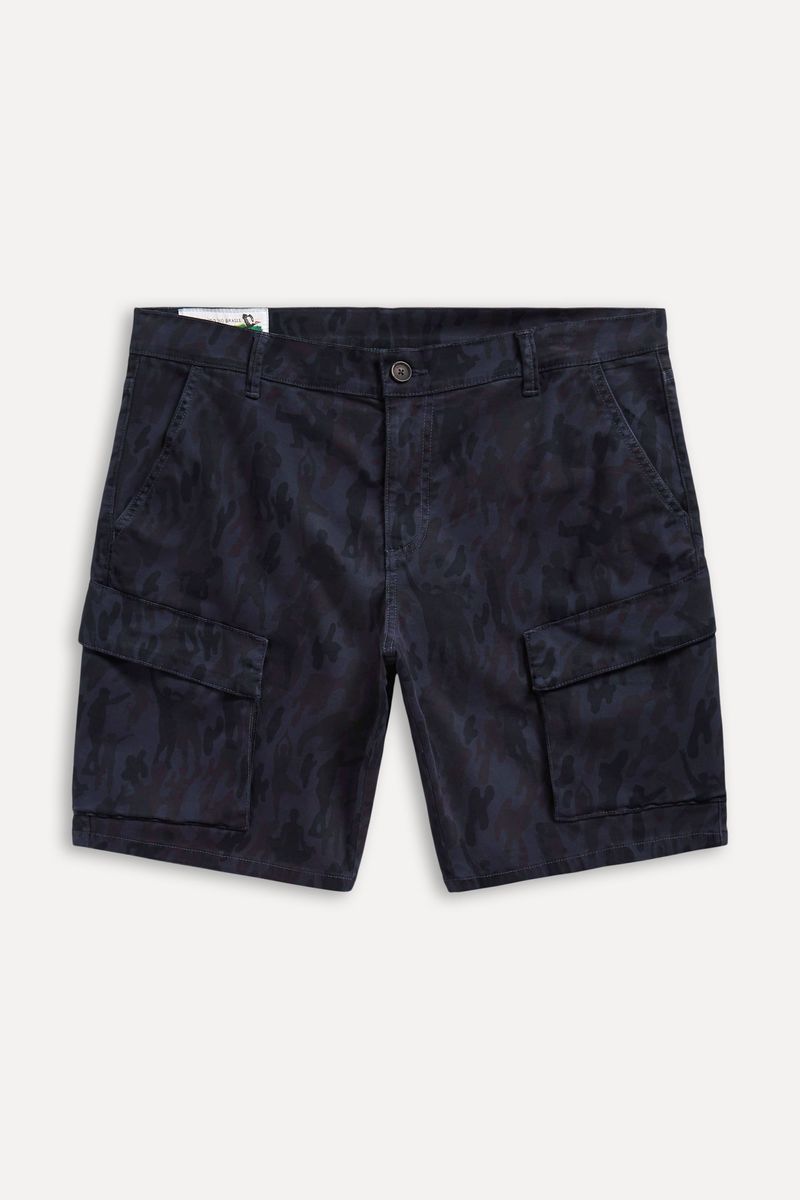 Bermuda Cargo Estampada Rock Camuflado