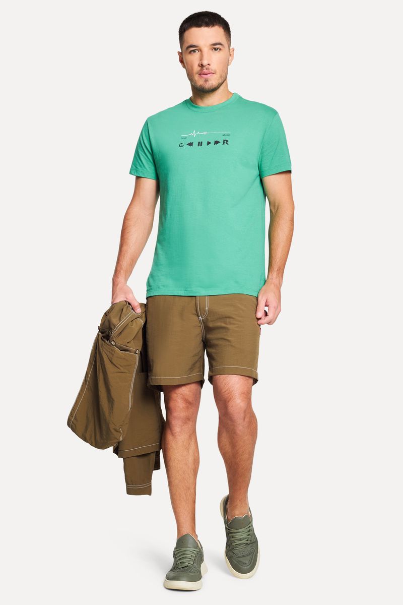 Camiseta Estampada Musica E Vida