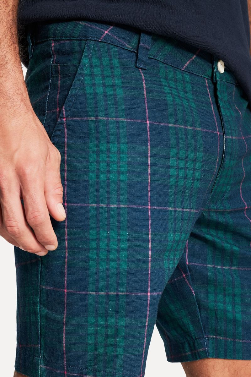 Bermuda Casual Estampada Madras
