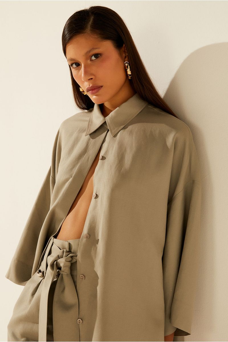 Camisa Manga Curta Oversized Cardume
