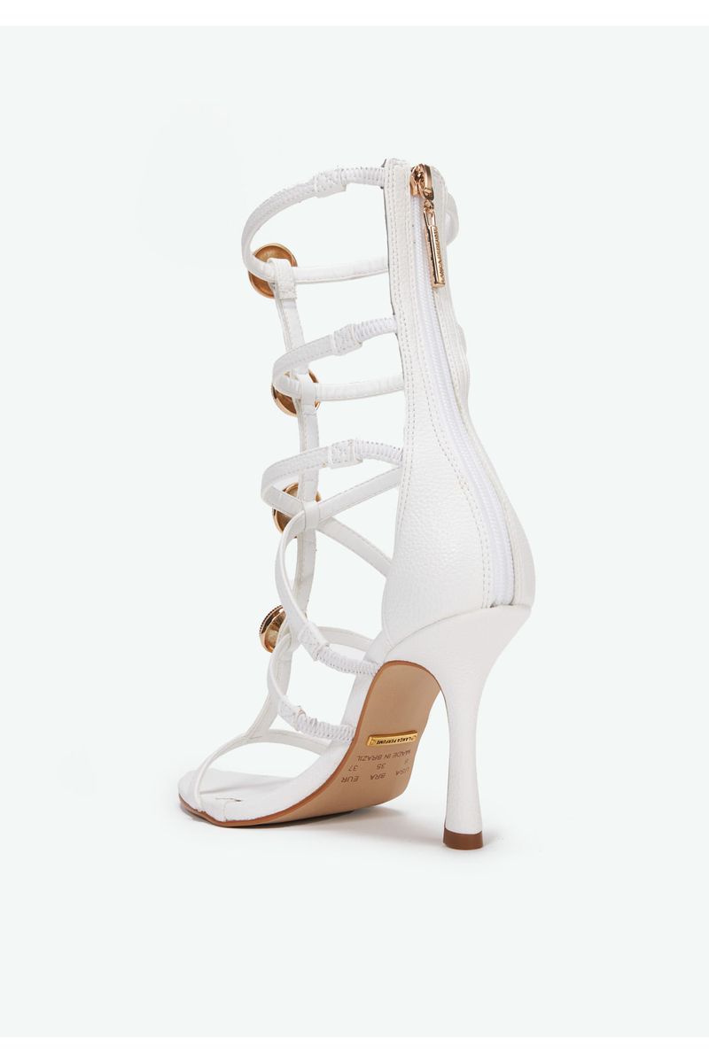 Sandália Gladiadora Rebite Redondo Lp