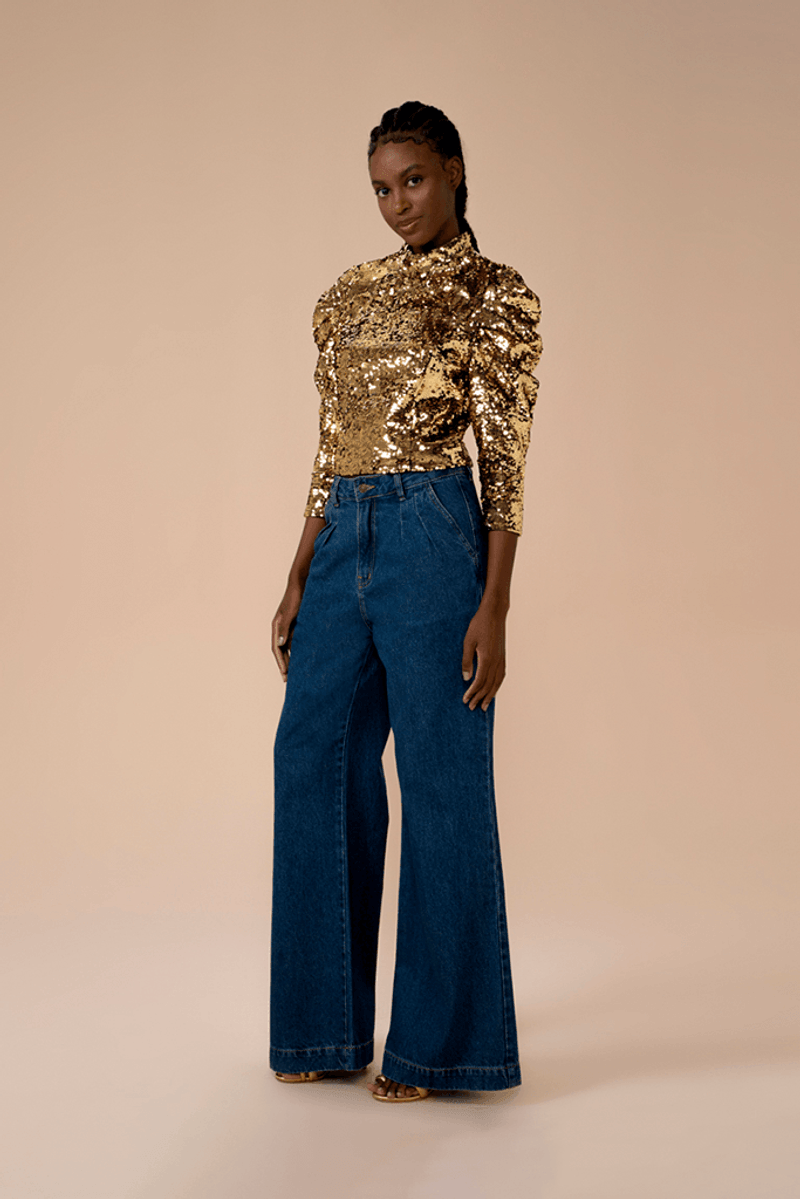Blusa Sayre Ouro