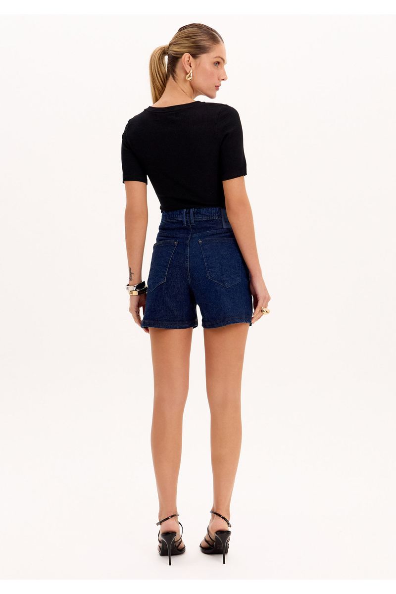 Short Comfort Jeans Botões