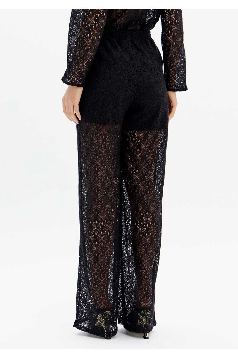 Calça Full Length Renda Cintura Alta