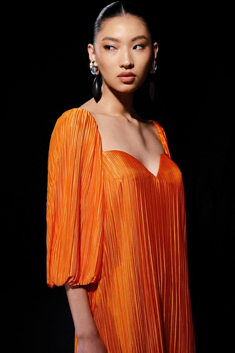 Vestido Celina Laranja