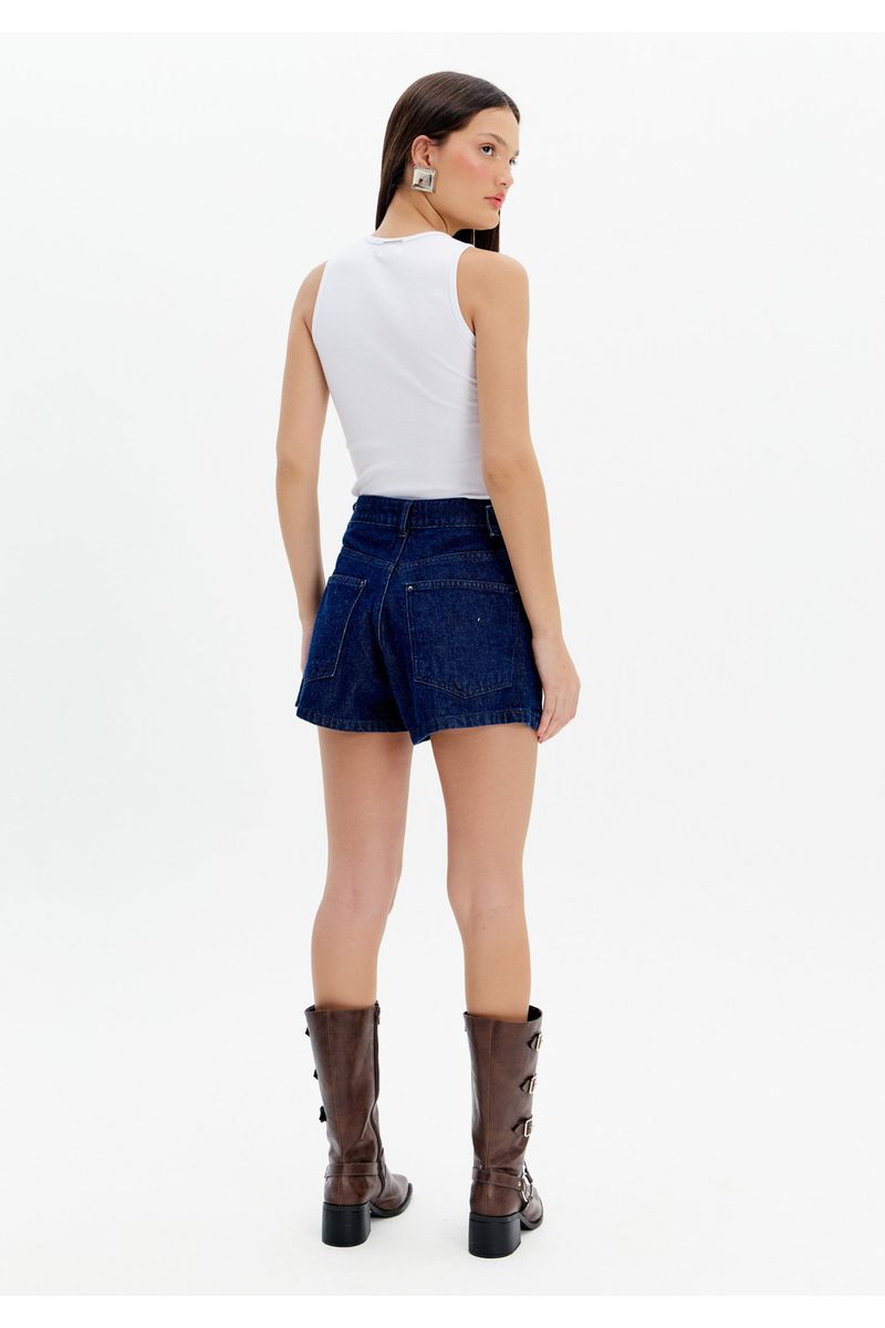 Short Saia Jeans Comfort