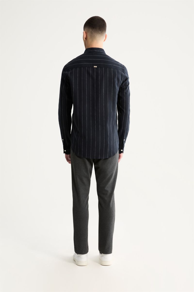 Camisa Manga Longa Linho Listra Maldivas