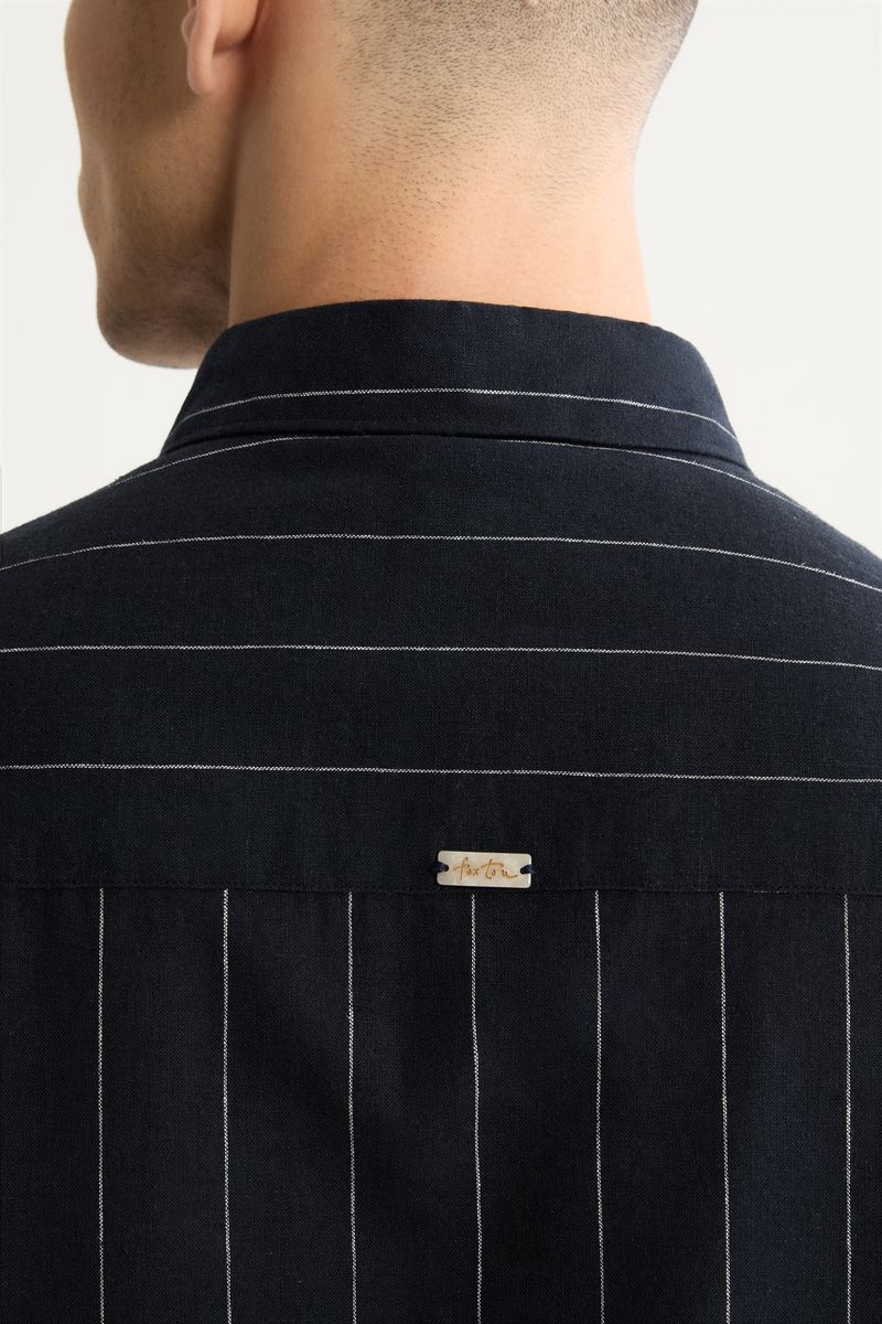 Camisa Manga Longa Linho Listra Maldivas