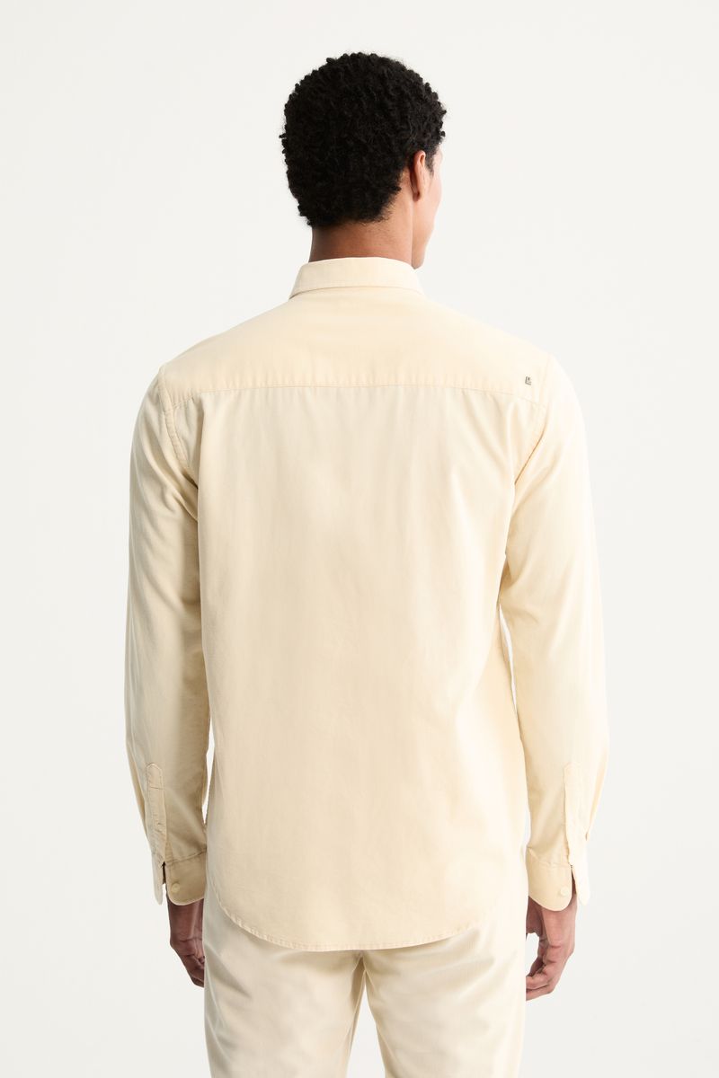 Camisa Manga Longa Veludo Lisa Basic