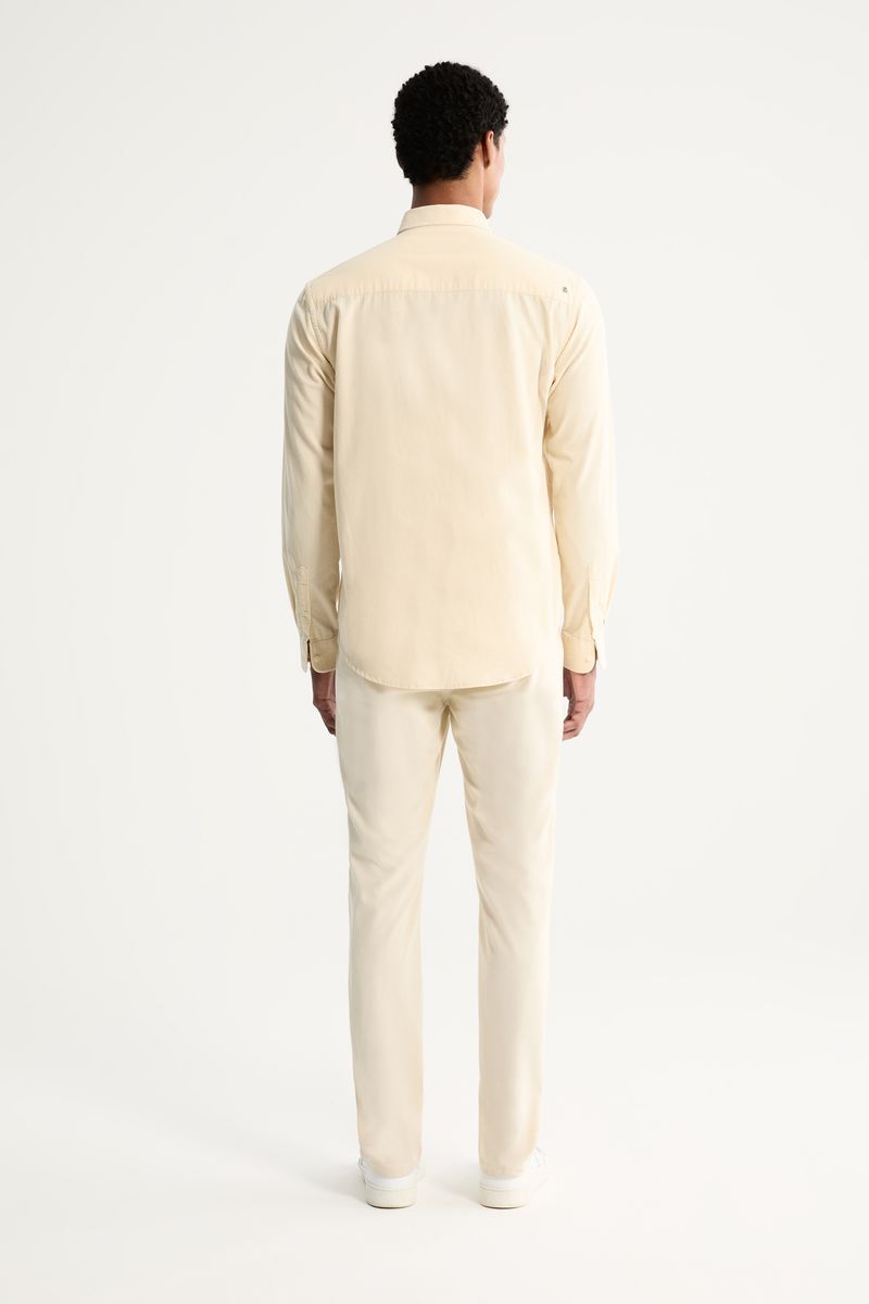 Camisa Manga Longa Veludo Lisa Basic