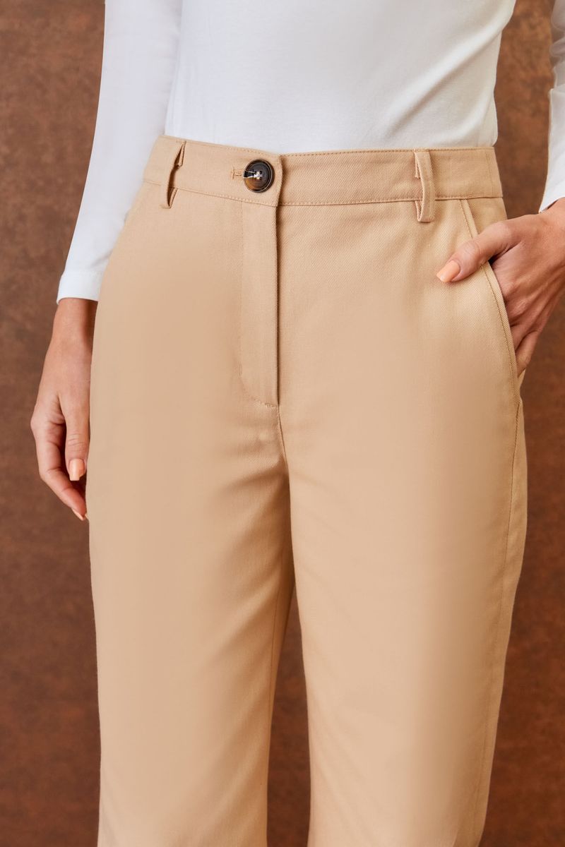 Calça Reta Sarja
