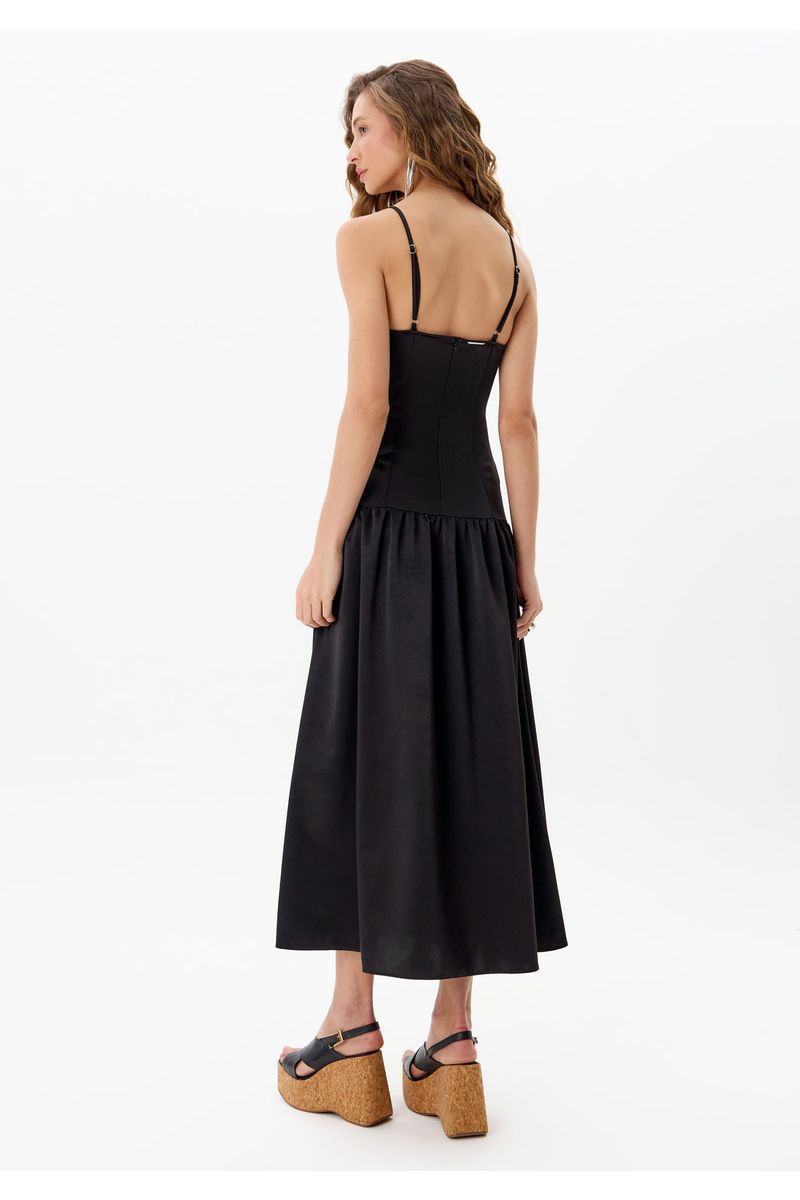 Vestido Super Midi De Alça