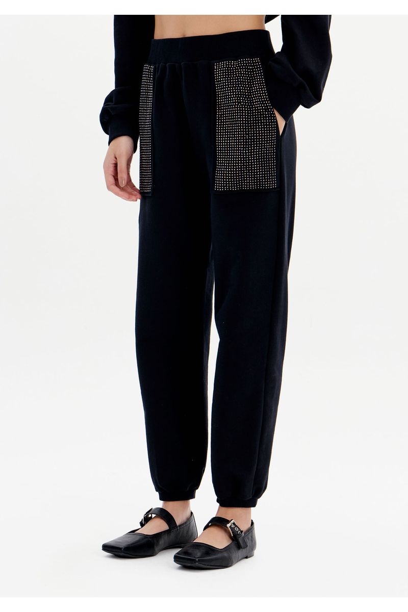 Calça Jogging Cintura Alta Moletom