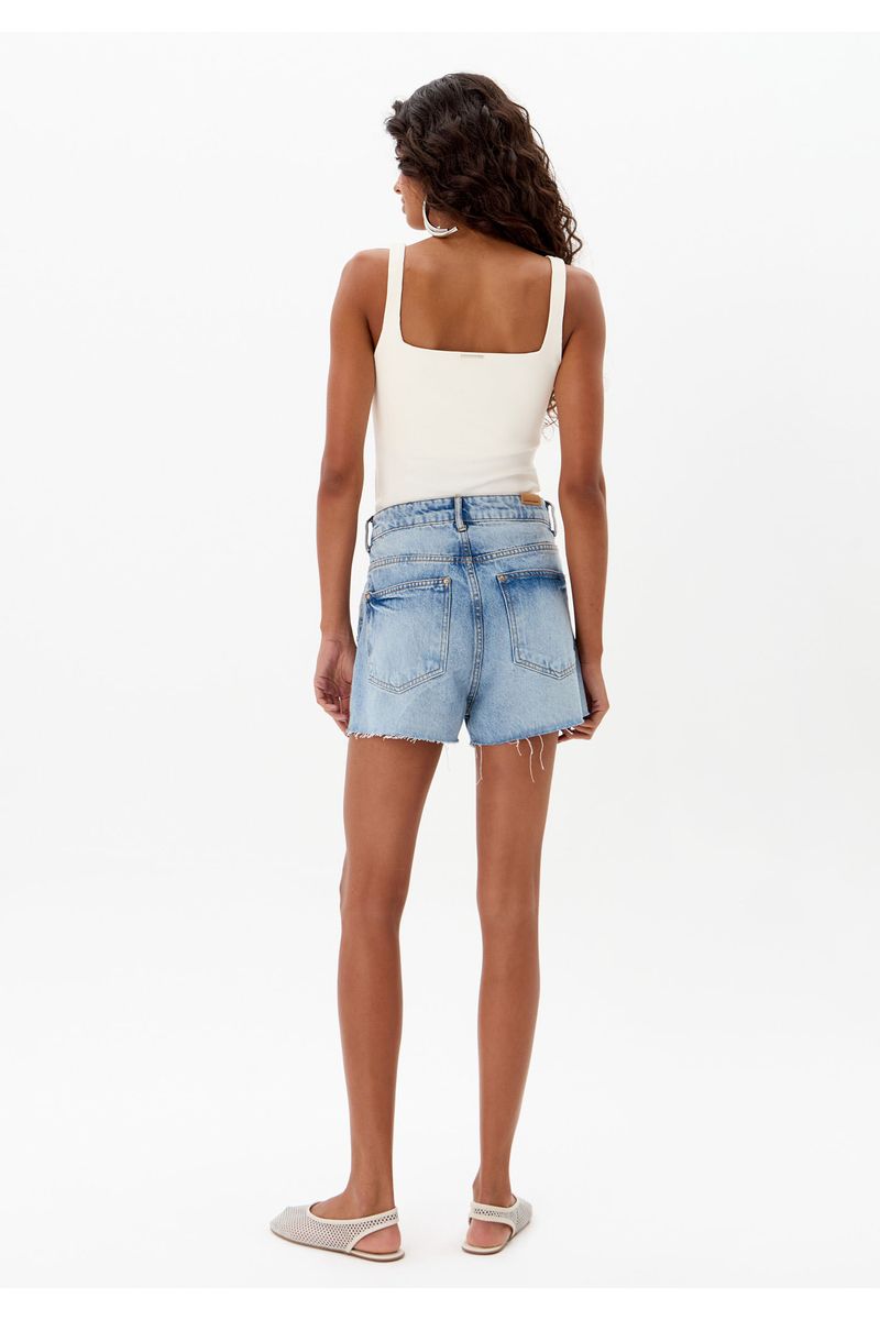 Short Jeans Grandfather com Corações