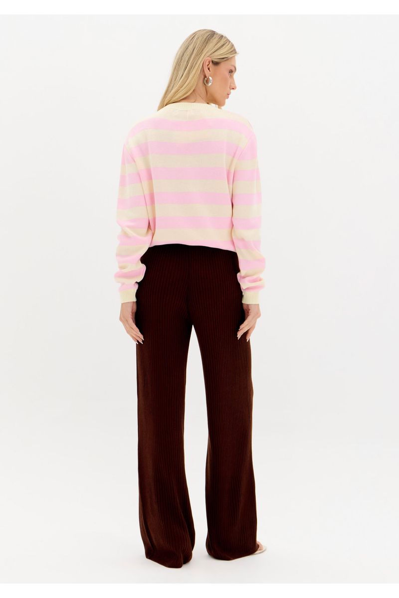 Calça Tricot Wide Leg